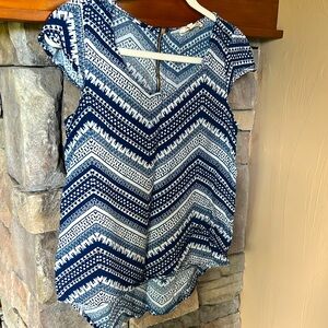 Chevron Design Blouse size M